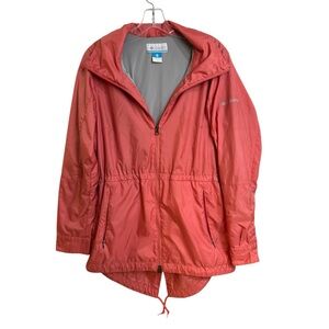 Columbia Women's Coral Lightweight Hooded Windbreaker Jacket Size S